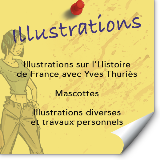 Illustration sur l'histoire de France de Joel doudoux graphiste illustrateur a montauban